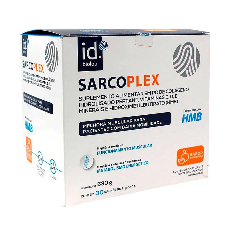 Sarcoplex Tangerina 30 Sachês De 21g
