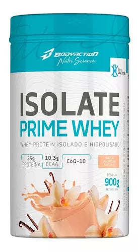Bodyaction Isolate Prime Whey 900g Sem Lactose – Isolada Sabor Baunilha
